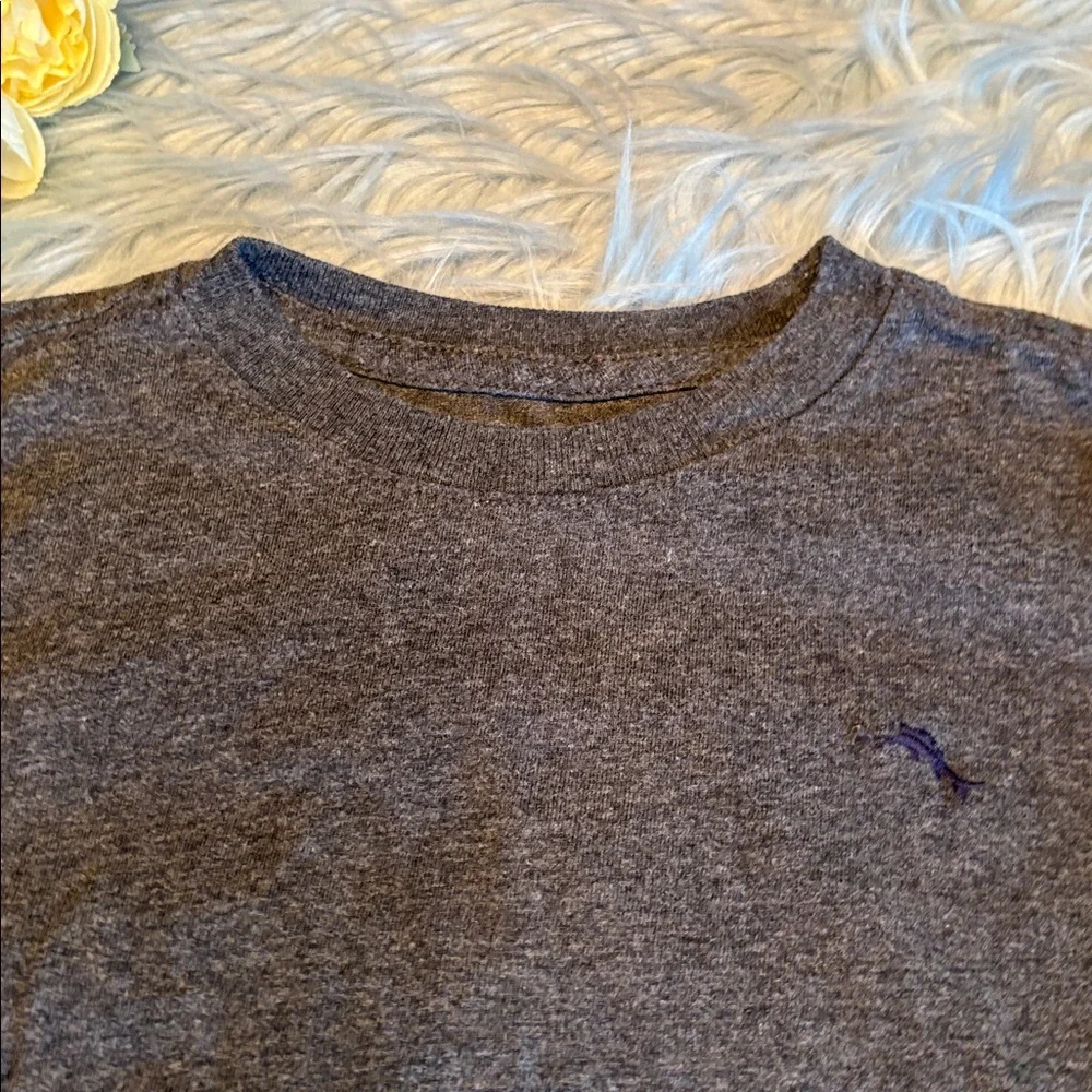 Tommy Bahama Gray Long Sleeve Tee sz S